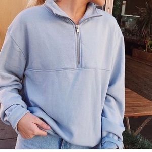 Light blue brandy melville zip up
